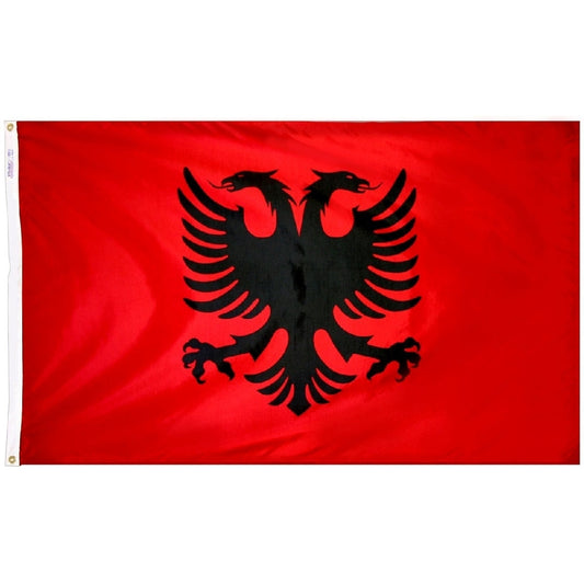 3x5 Albania Outdoor Nylon Flag