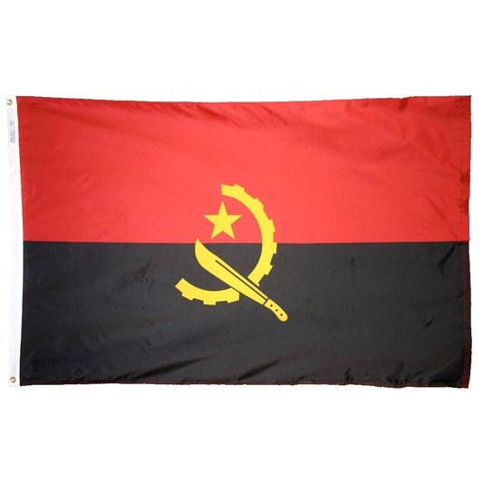 3x5 Angola Outdoor Nylon Flag