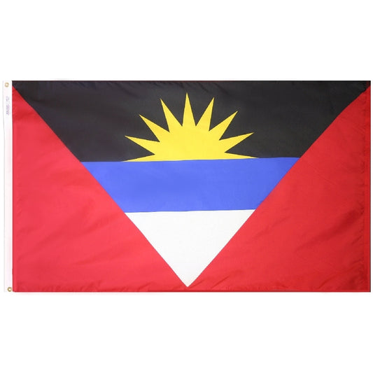 2x3 Antigua & Barbuda Outdoor Nylon Flag
