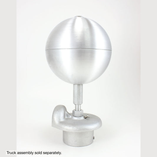 3" Standard-Duty Natural Satin Spun Aluminum Ball Ornament