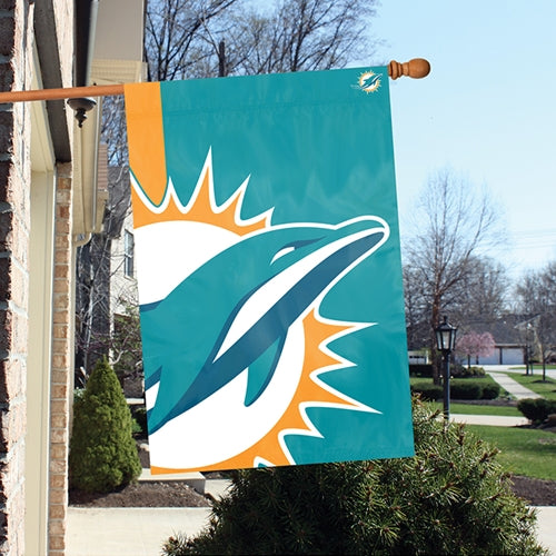 24"x36" Miami Dolphins Bold Logo House Flag