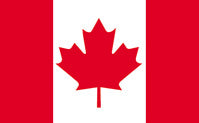 6x10 Canada Outdoor Applique Polyester Flag