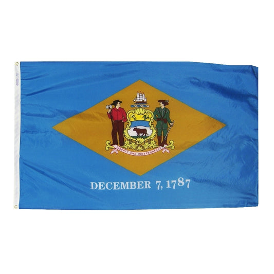 12"x18" Delaware State Outdoor Nylon Flag
