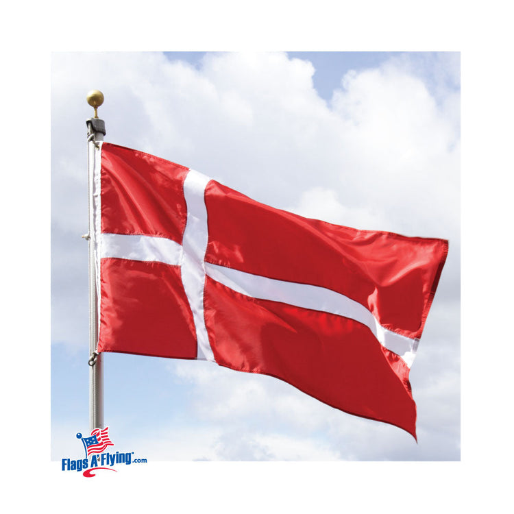 4x6 Denmark Outdoor Sewn Nylon Flag