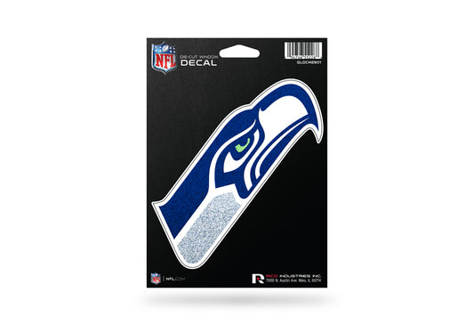 2.5"x6.5" Seattle Seahawks Glitter Bling Decal