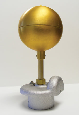 Standard Duty Gold Anodized Flagpole Ball Ornament