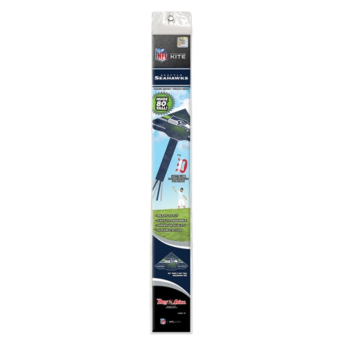Seattle Seahawks Rip-stop Nylon Delta Kite to include 100 ft. Test Line; 50"x28" & 52" Tail