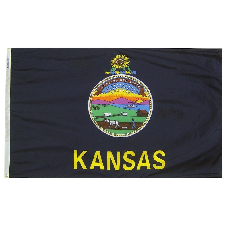 6x10 Kansas State Outdoor Nylon Flag