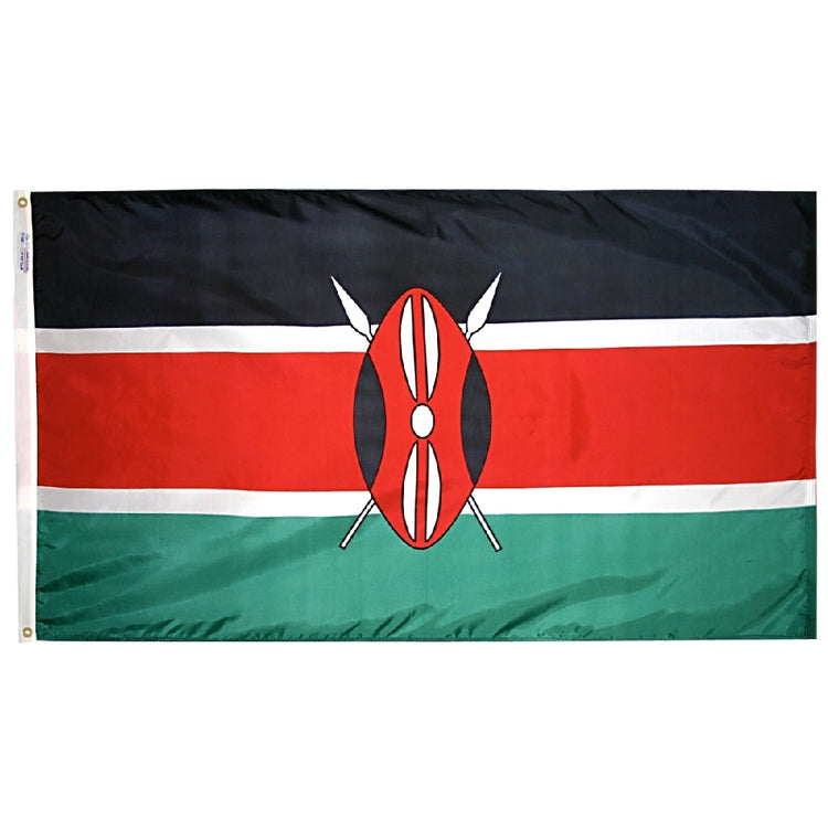 3x5 Kenya Outdoor Nylon Flag