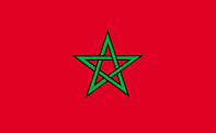 12"x18" Morocco Poly-Light Stick Flag