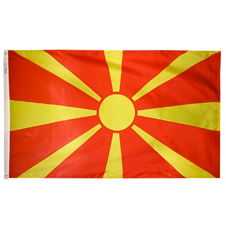 3x5 Macedonia Outdoor Nylon Flag