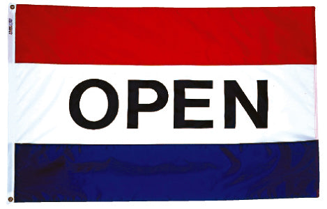 3x5 Open Message Outdoor Flag with Red, White, & Blue Stripes | Flags A ...