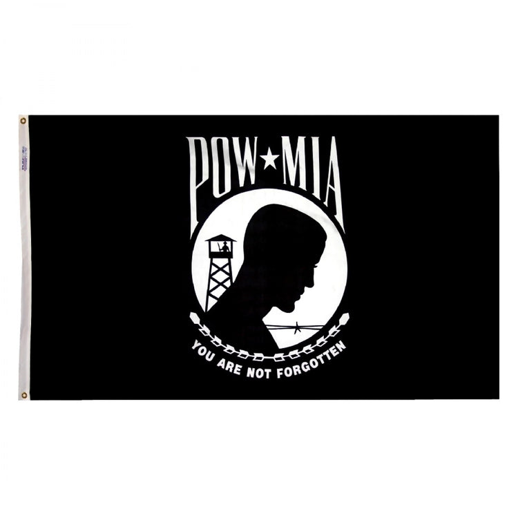 12"x18" POW/MIA Outdoor Flag - Double Sided Seal