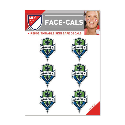 Seattle Sounders FC Face-Cals 6-Pack