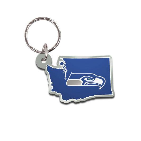 Seattle Seahawks Washington State Keychain