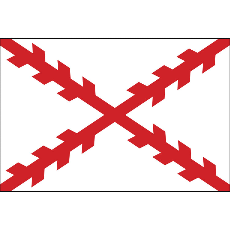 2x3 Spanish Cross of Burgundy Historical Nylon Flag