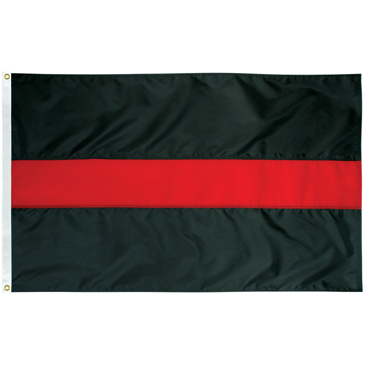 3x5 Thin Red Line Outdoor Nylon Flag