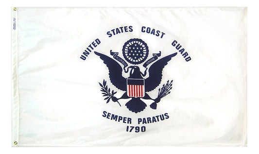 5x8 US Coast Guard Outdoor Nylon Flag
