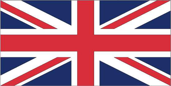 12"x18" United Kingdom Poly-Light Stick Flag