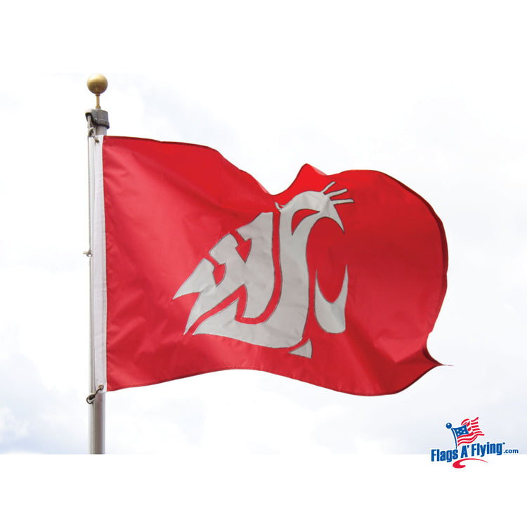5x8 Washington State University Cougars Sewn Outdoor Flag