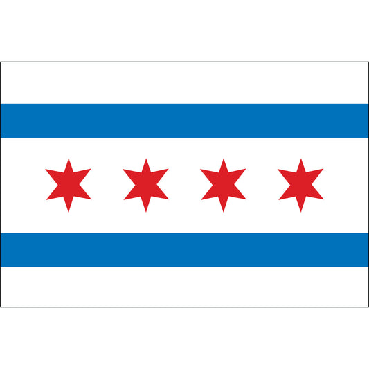 5x8 City of Chicago Outdoor Nylon Flag