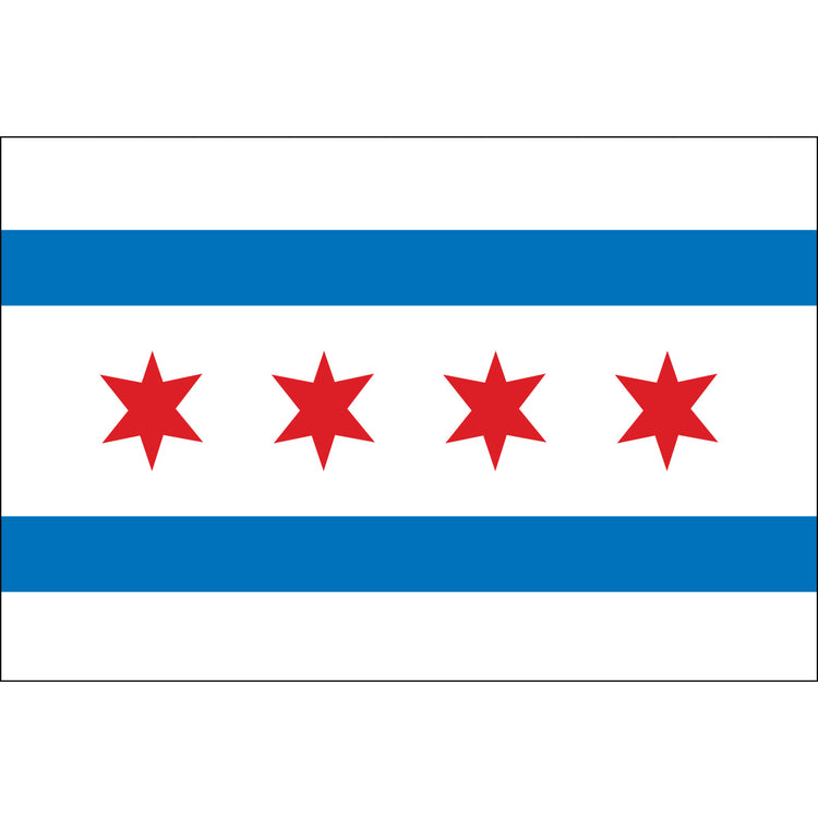 5x8 City of Chicago Outdoor Nylon Flag