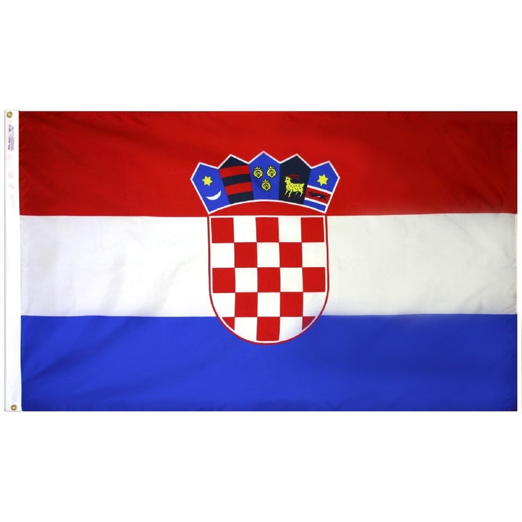 3x5 Croatia Outdoor Nylon Flag