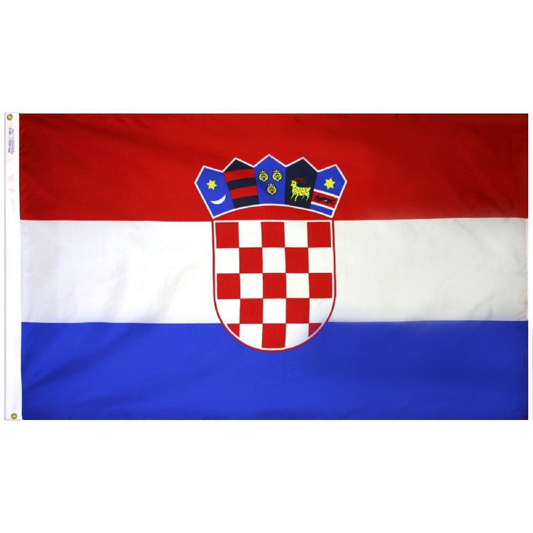 2x3 Croatia Outdoor Nylon Flag