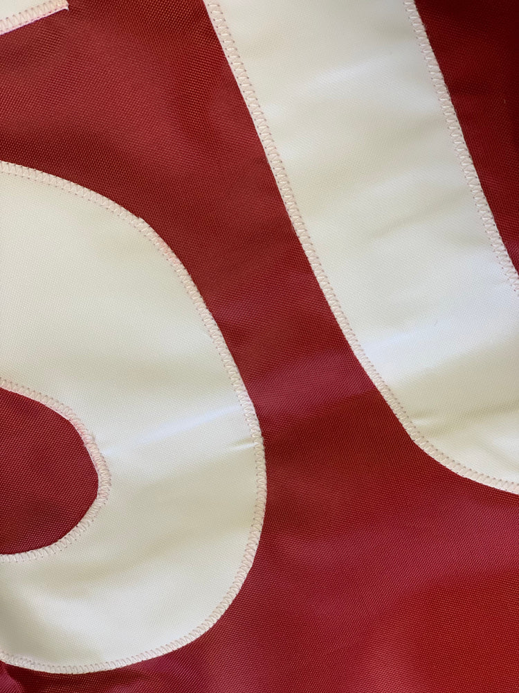 2x3 Washington State University Cougars "WSU" Applique Flag; Polyester H&G