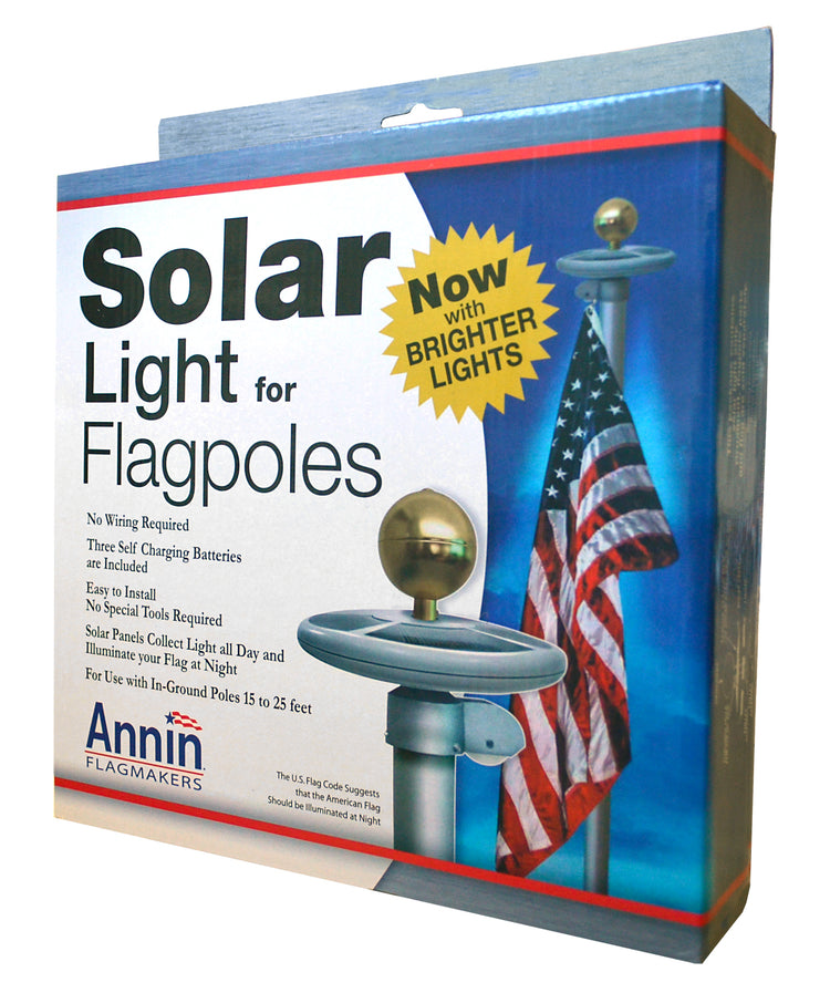 Solar Flagpole Light for 15'-25' flagpoles