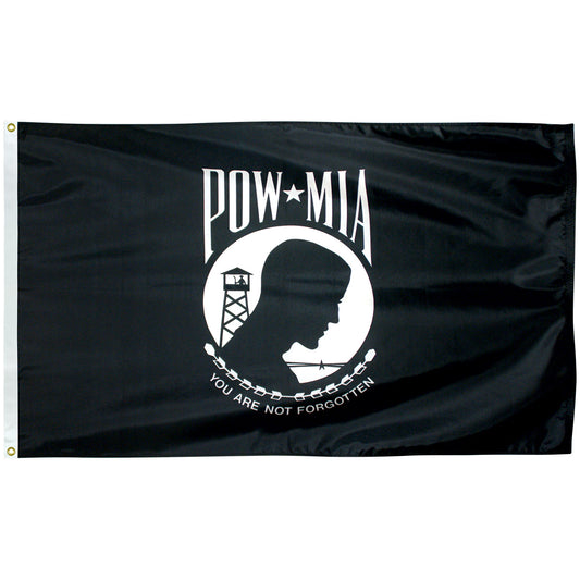 12"x18" POW/MIA Outdoor Flag - Single Reverse